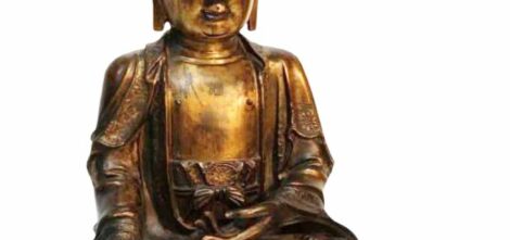 Bouddha en bronze doré