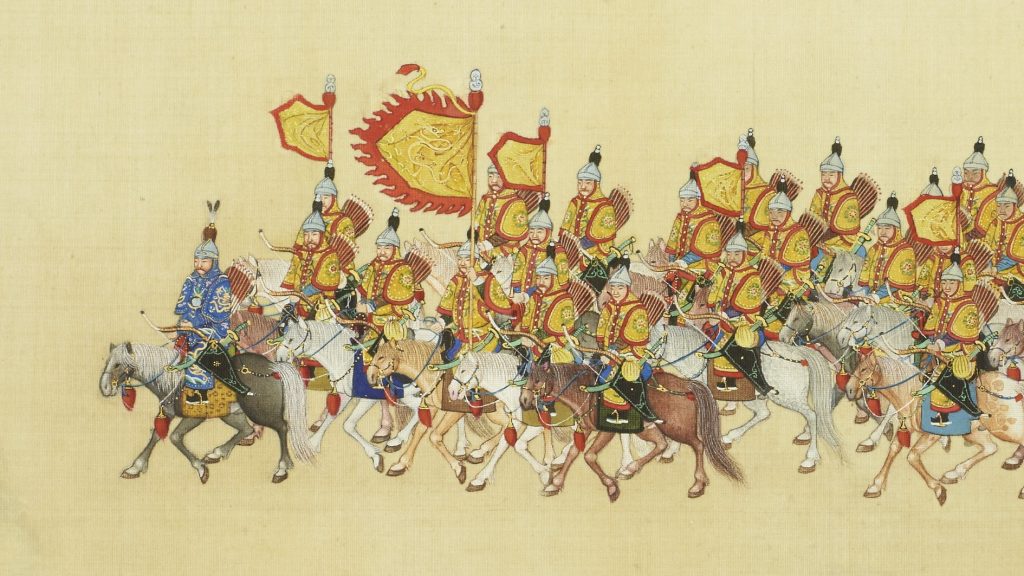 Rouleau impérial, époque Qianlong, Chine XVIIIe siècle